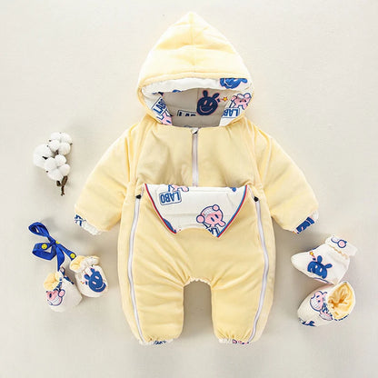 IYEAL NEWEST Warm Overalls Winter Children's Baby Duck Down Rompers Infant Boy Girl Thick Jumpsuit Baby Wear Kid Newborn Clothes