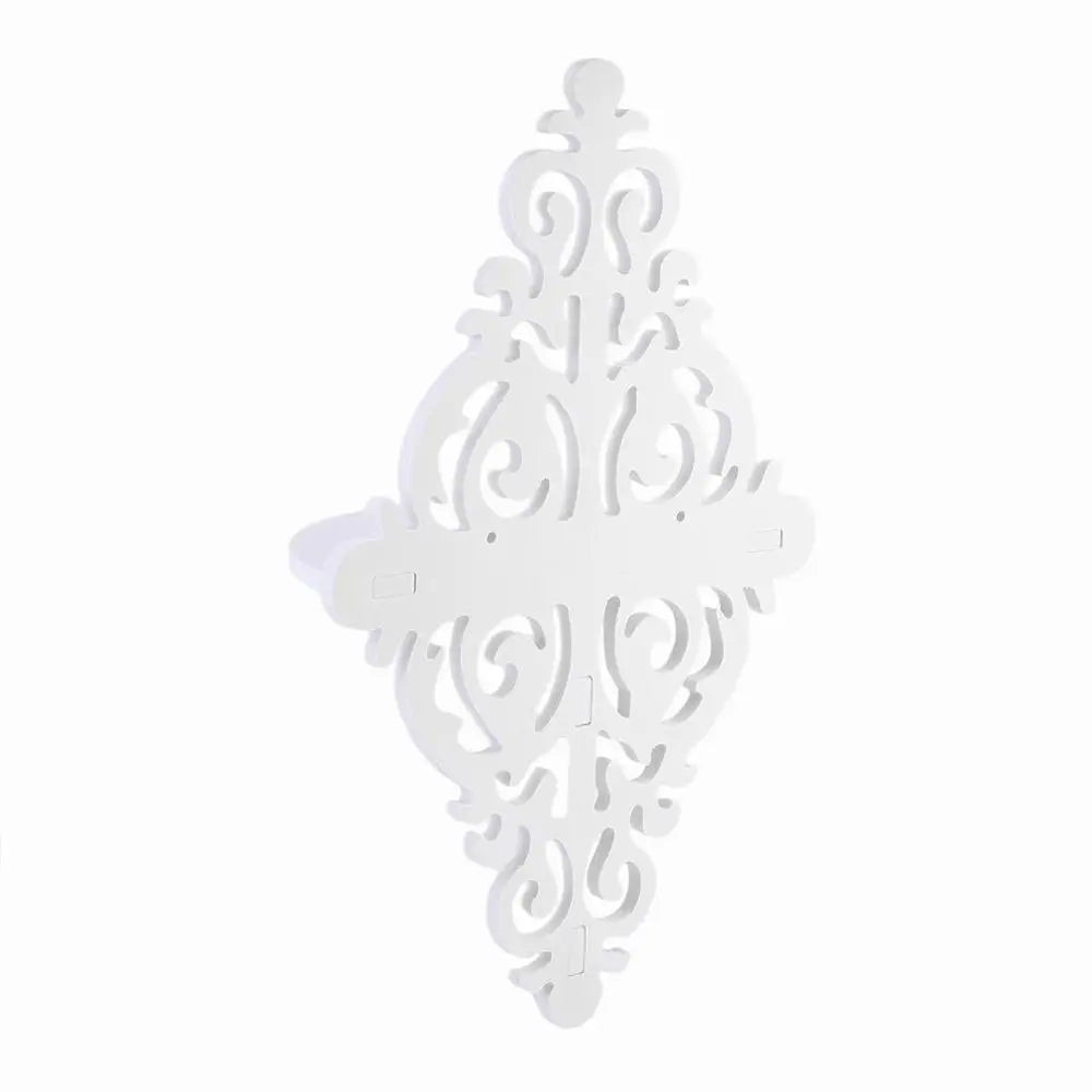 2024 New European Style Wall Shelf White Sharp Point Storage Board Wall Bedroom Wall Storage Rack Decorative Flower Rack