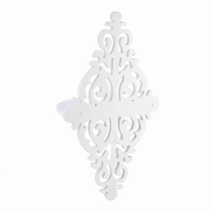 2024 New European Style Wall Shelf White Sharp Point Storage Board Wall Bedroom Wall Storage Rack Decorative Flower Rack