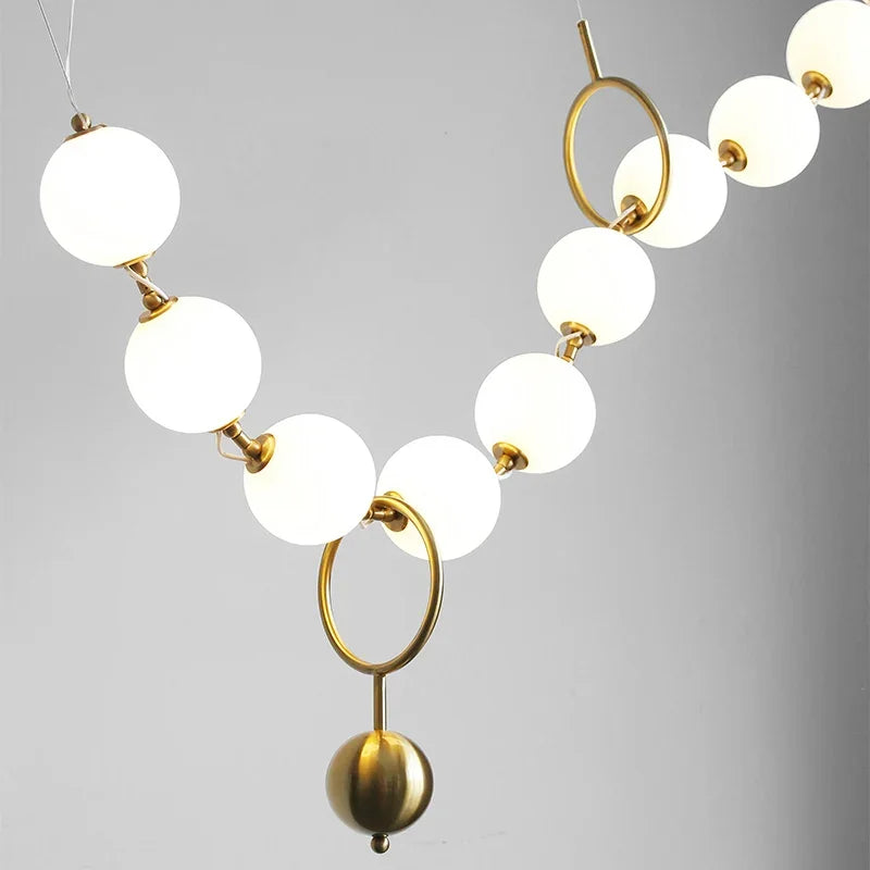 Nordic Beads Acrylic Led Pendant Lamp
