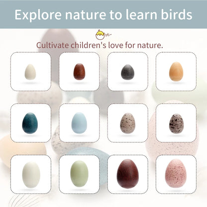Baby Wooden Color Artificial Egg Toys Shaker Sand Hammer Toy Handmade DIY Montessori Toy Creative Building Blocks Place Toys Kid
