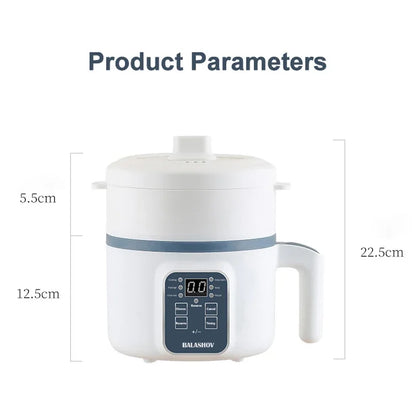 1-2 People Electric Rice Cooker Single Double Layer 220V Multi Non-Stick Smart Mechanical MultiCooker Steamed Pot For Home