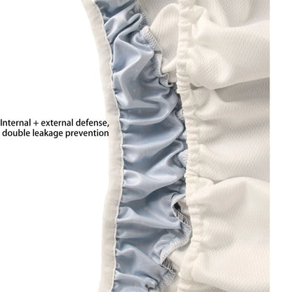 Ice Silk Adult Cloth Disaper Waterproof Old Man's Diaper Pants Reusable Diapers Trouser Pocket Anti-leak Breathable Nappy Pads