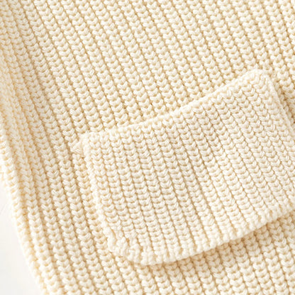 IYEAL Baby Sweater Baby Boys Girls Knitted Cardigan Autumn/Winter Coat Pure Cotton V-Neck Baby Sweater Coat