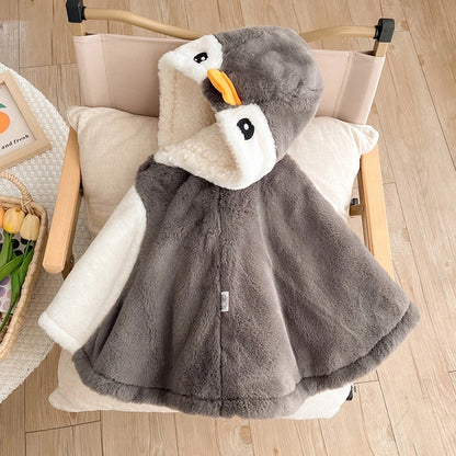 IYEAL  Winter Baby Windbreaker Outwear Thickening Wrap for Autumn and Winter Baby Girls Coat Baby Boys Girls Warm Fleece Cloak