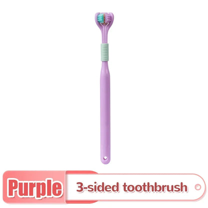 Three-Sided Soft Hair Toothbrush
