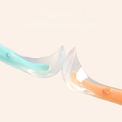 Baby Silicone Soft Spoon Training Feeding Spoons for Children kids Infants Food supplement spoon food grade Temperature Sensing