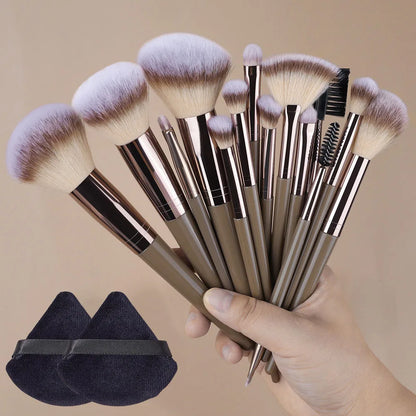 Champagne Golden Makeup Brush Set
