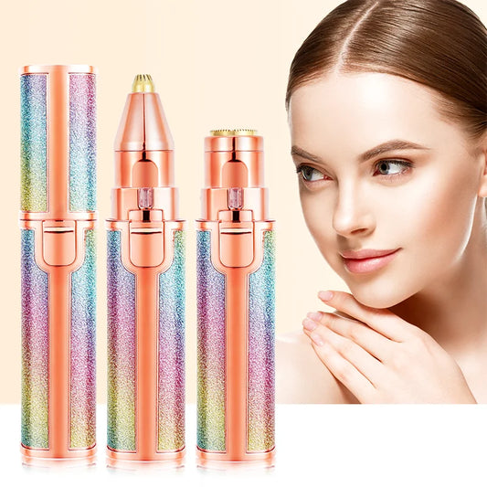 2 in 1 Electric Eyebrow Trimmer Makeup Painless Eye Brow Epilator Shaver Razors Portable Facial Hair Remover Lady depilator