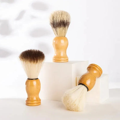 2PCS Shaving Brush Soft Bristle Brush Lather Soap Soft And Comfortable With No Shedding Aseptic Moustache Brush