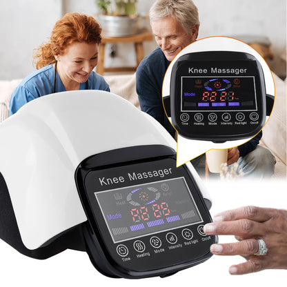 Knee Massage Electric Heating Infrared Pad Air Pressure Vibration Physiotherapy Instrument LCD Display Joint Pain Relief 3 Level