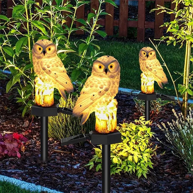 Solar Owl Garden Light