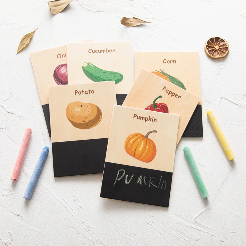 High-quality wood environment-friendly printing equipped cymbals exercise hand-eye coordination writing drawing graffiti ability