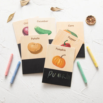 High-quality wood environment-friendly printing equipped cymbals exercise hand-eye coordination writing drawing graffiti ability