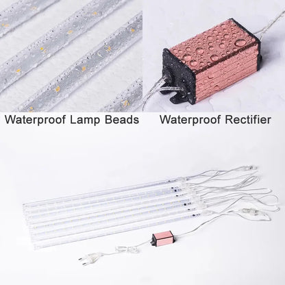 8 Tubes LED Meteor Shower Lights