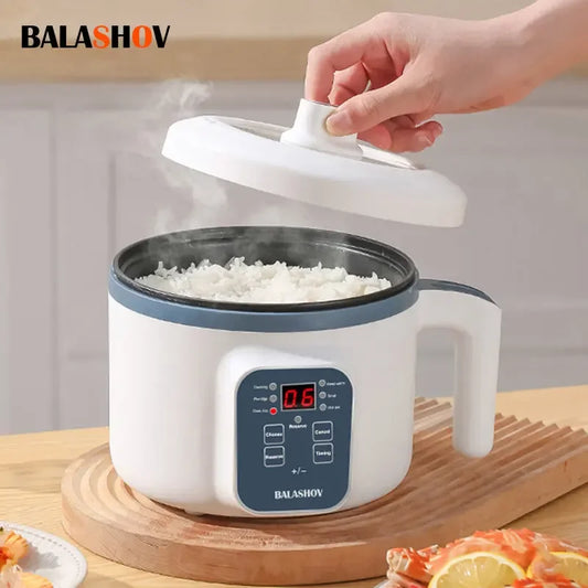 1-2 People Electric Rice Cooker Single Double Layer 220V Multi Non-Stick Smart Mechanical MultiCooker Steamed Pot For Home