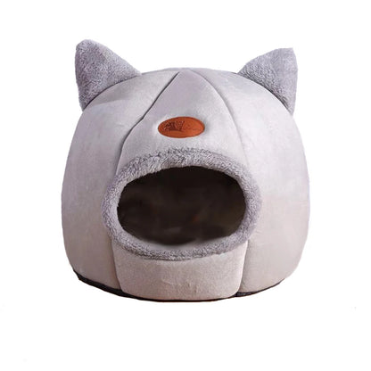 Cozy Winter Cat Bed Tent