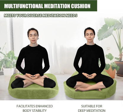 Cushion - Floor Pillow For Women,Large Comfortable Meditation Pillow, Foam Floor Cushion Seating For Adults - Premium Yoga Pillo
