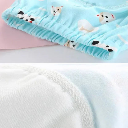4pc/Lot Baby Cotton Training Pants Panties Waterproof Cloth Diapers Reusable Toolder Nappies Diaper Baby Underwear