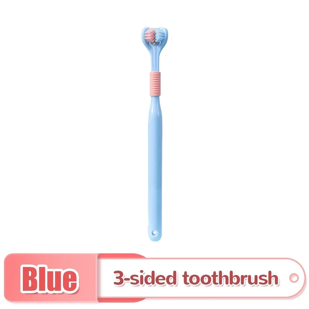 Three-Sided Soft Hair Toothbrush