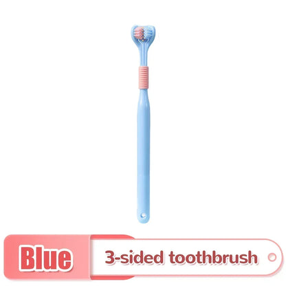 Three-Sided Soft Hair Toothbrush