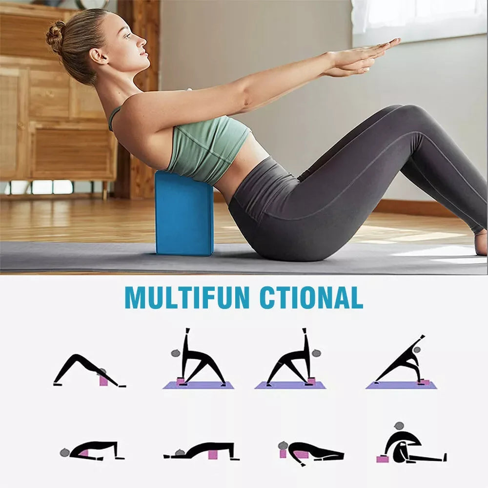 EVA Fitness Yoga Block Physical Therapy Equipment Pilates Yoga Accessories Home Gym Equipment Meditation Gym Bodybuilding Dance