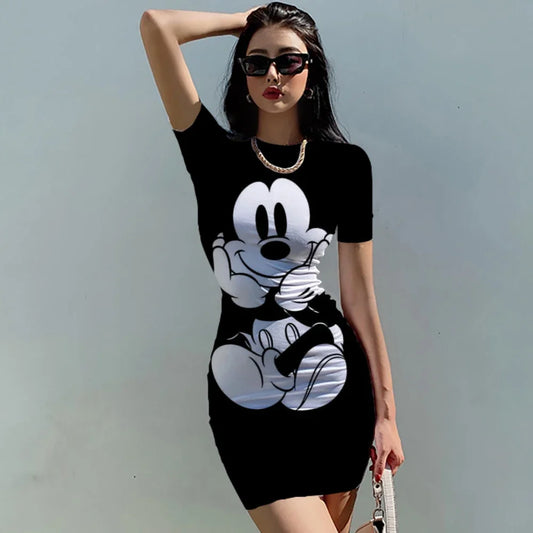 Minnie Mickey Mouse Bodycon Mini Dress