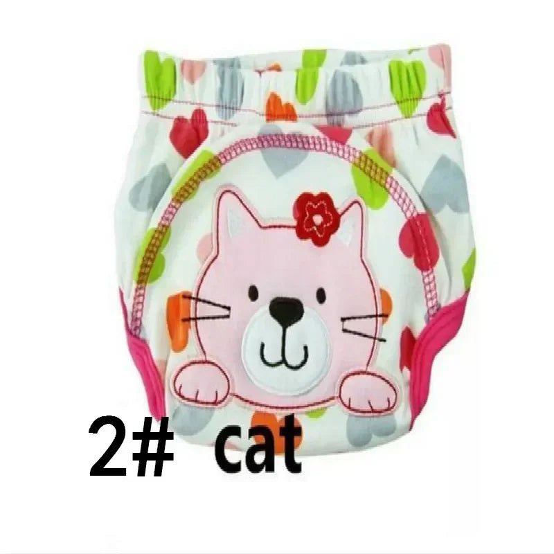 4 Pcs/Lot Baby Diapers Children Reusable Underwear Breathable Cover Cotton Training Pants Choose Design HTRX0015