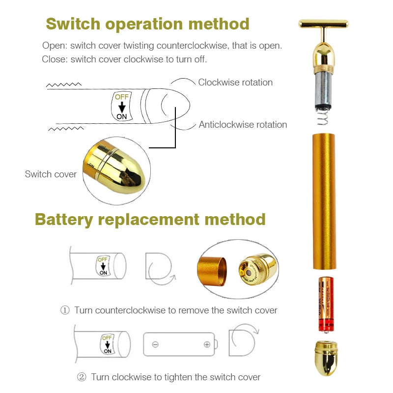 Gold Facial Slimming Massager