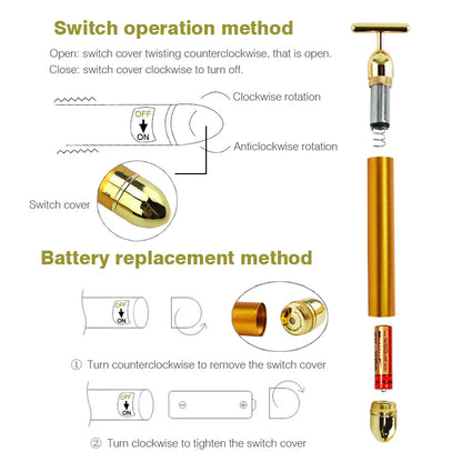 Gold Facial Slimming Massager
