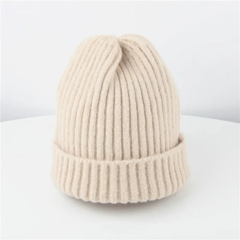 IYEAL Autumn Winter Fashion Children Caps Boys Warm Hats Girls Hats for Newborn Baby Woolen Wool Knitted Hats