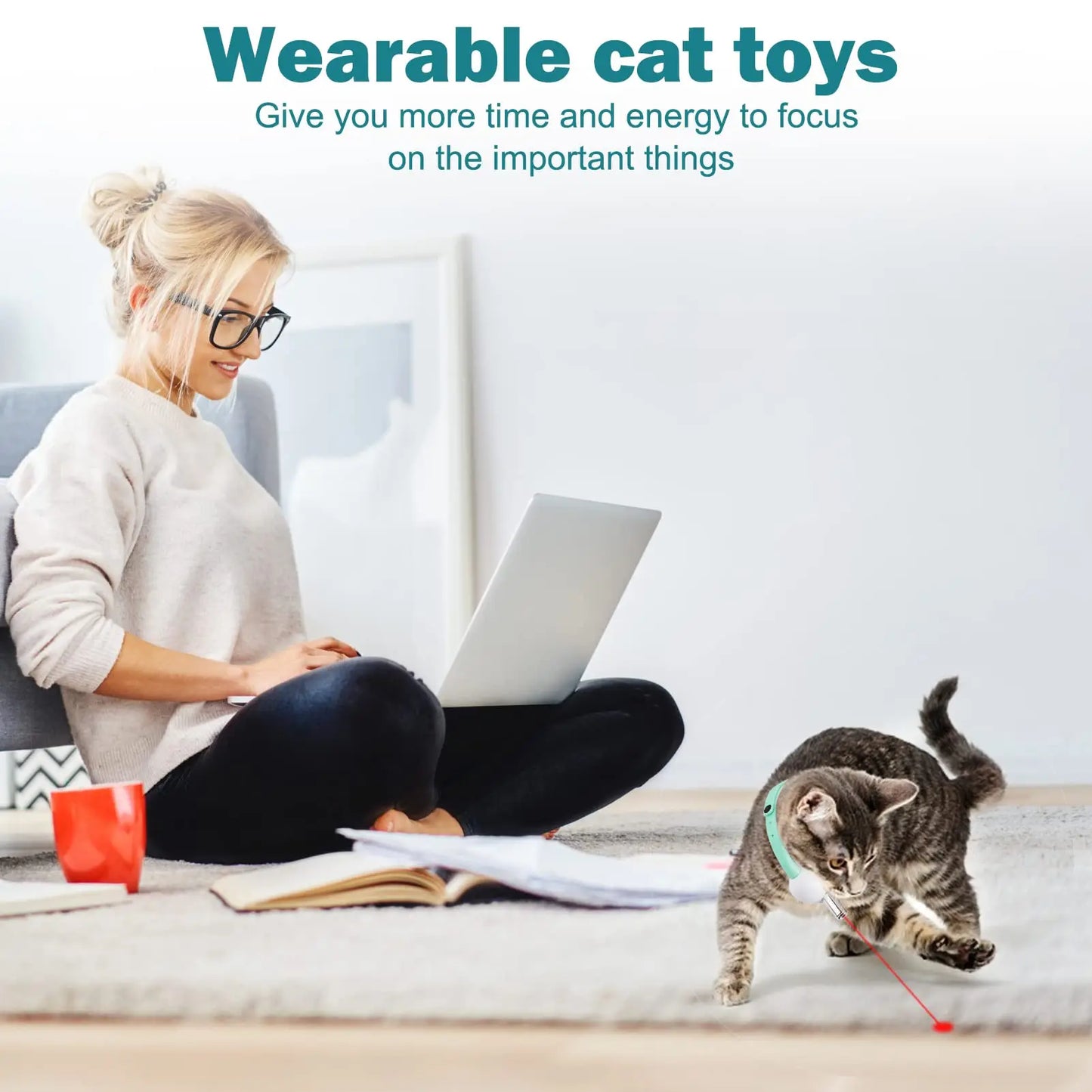 Automatic Cat Collar with LED Light