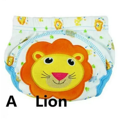 4 Pcs/Lot Baby Diapers Children Reusable Underwear Breathable Cover Cotton Training Pants Choose Design HTRX0015
