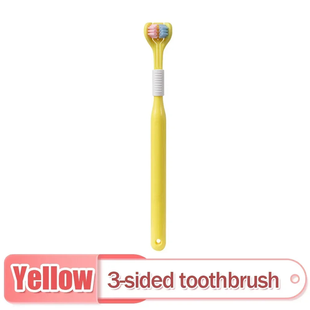 Three-Sided Soft Hair Toothbrush