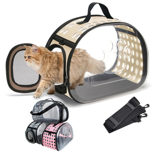 Transparent Foldable Pet Carrier