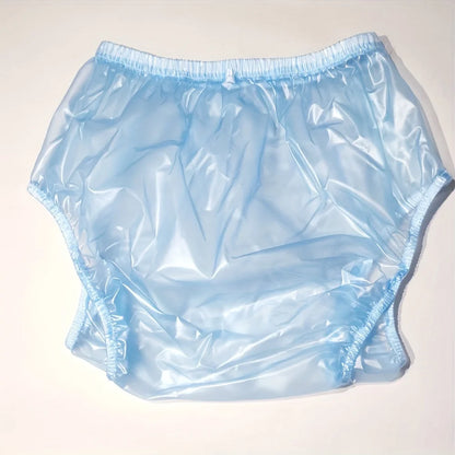 Reusable PVC Panties Adult Diapers Coat Leak-proof Plastic Teen Diaper Cover Non-disposable Diapers  Transparent
