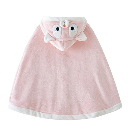 IYEAL  Winter Long Baby Girls Cloak Baby Windbreaker Outwear Thickening Wrap for Autumn and Winter Children Girls Coat