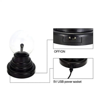 3 Inch Magic Plasma Ball Lamp