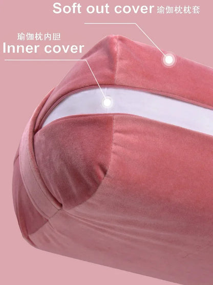 Yoga Mat Pillow For Meditation And Support Rectangular Yoga Mat Solid Color Workout Mat Machine Washable With Handle