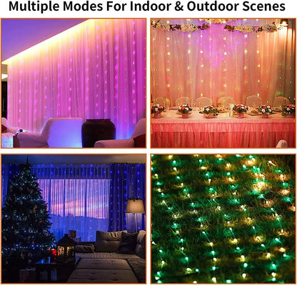 LED Window Curtain String Lights