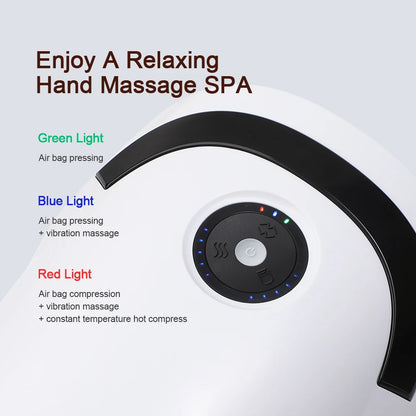 Electric Hand Massager Hot Compression 3 Models 5 Levels Heating Finger Type-C Charging Health Care Air Pressure Equipment