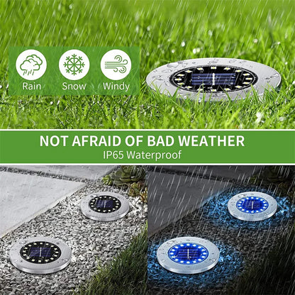 LED Outdoor Solar Power Ground Light