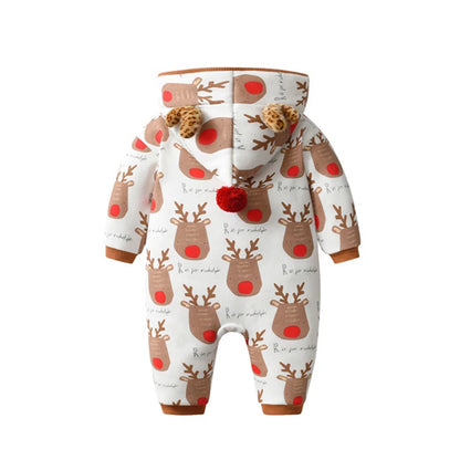 IYEAL Baby Snow Wear Newborn Snowsuit Boy Warm Cotton Girl Clothes Outfits Christmas New Year Winter Overalls for Kids Coat