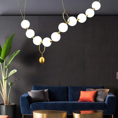 Nordic Beads Acrylic Led Pendant Lamp