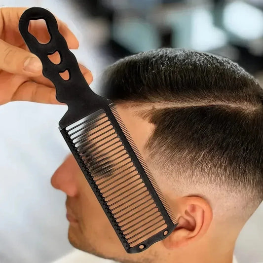 Upgrade Barber Flat Top Hair Cut Combs Men's Arc Design Curved Positioning Hair Clipper Comb Salon Hairdresser Styling Tool