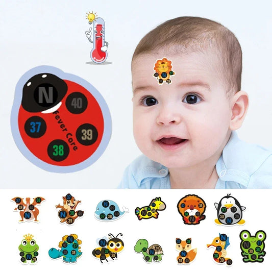 Cute Animal Fever Thermometer Stickers