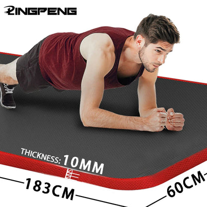 Yoga Mat Meditation Mat for Fitness Pilates Exercise At Home Gymnastics Thick Equipment Body Building Sports Nonslip