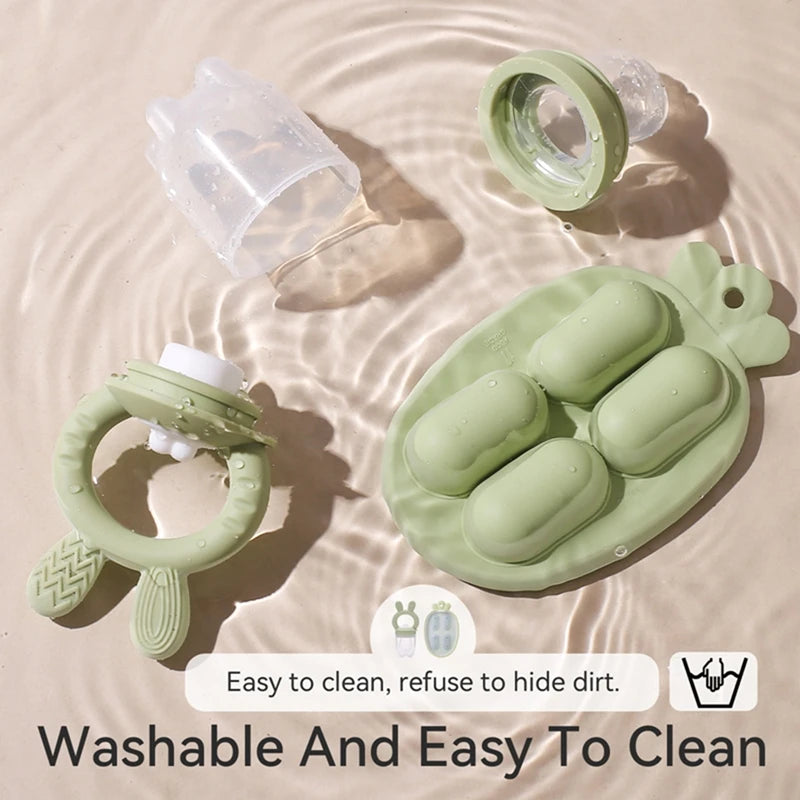 Baby Pacifier Fruit Feeder Food-grade Silicone Newborn Nipple Fruit Food Vegetable Feeding Soother Baby Nursing Teether Toy Gift