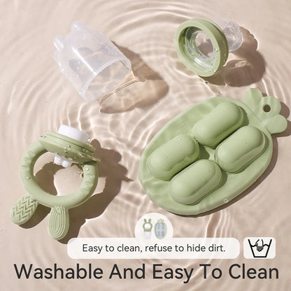 Baby Pacifier Fruit Feeder Food-grade Silicone Newborn Nipple Fruit Food Vegetable Feeding Soother Baby Nursing Teether Toy Gift