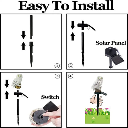 Solar Owl Garden Light